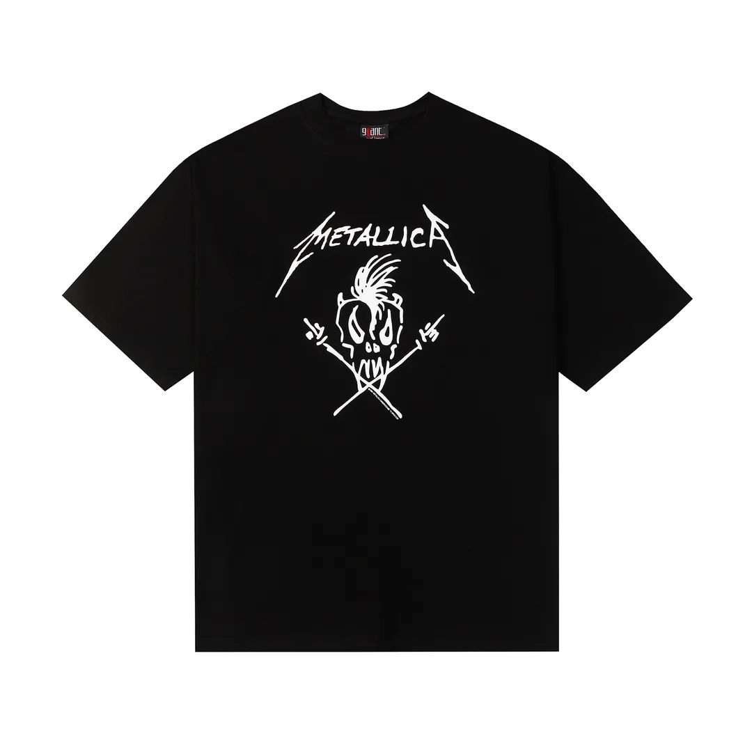 Saint Michael series retro trendy round neck short sleeves Model number: 3151P110 Color: black Size: S M L XL